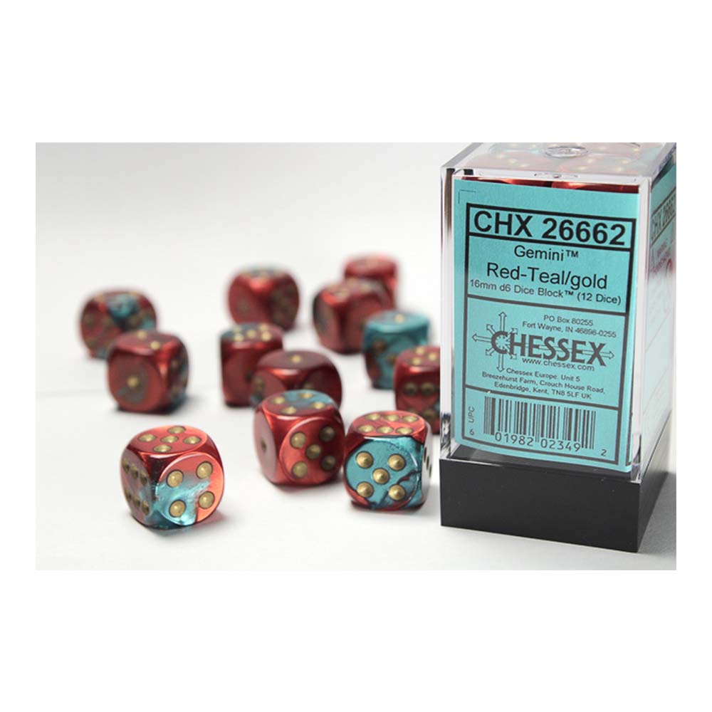 Chessex Dice (Gemini) 12d6 (16mm)