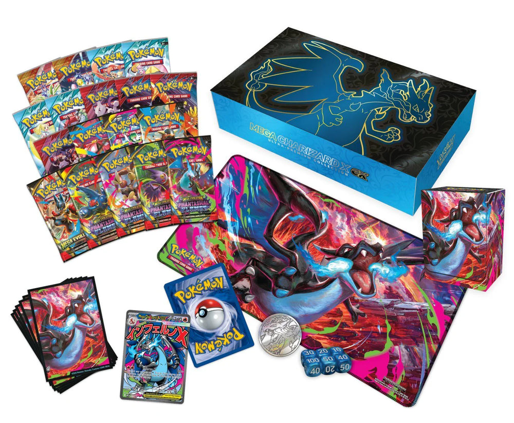 PKM Ultra Premium Collection (UPC) –  Mega Evolution: Phantasmal Flames (Mega Charizard X)