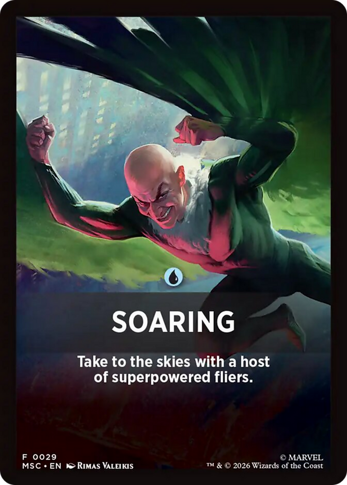 Soaring Theme Card [Marvel Super Heroes Commander]