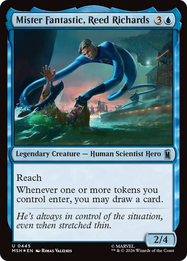 Mister Fantastic, Reed Richards (Surge Foil) [Marvel Super Heroes]