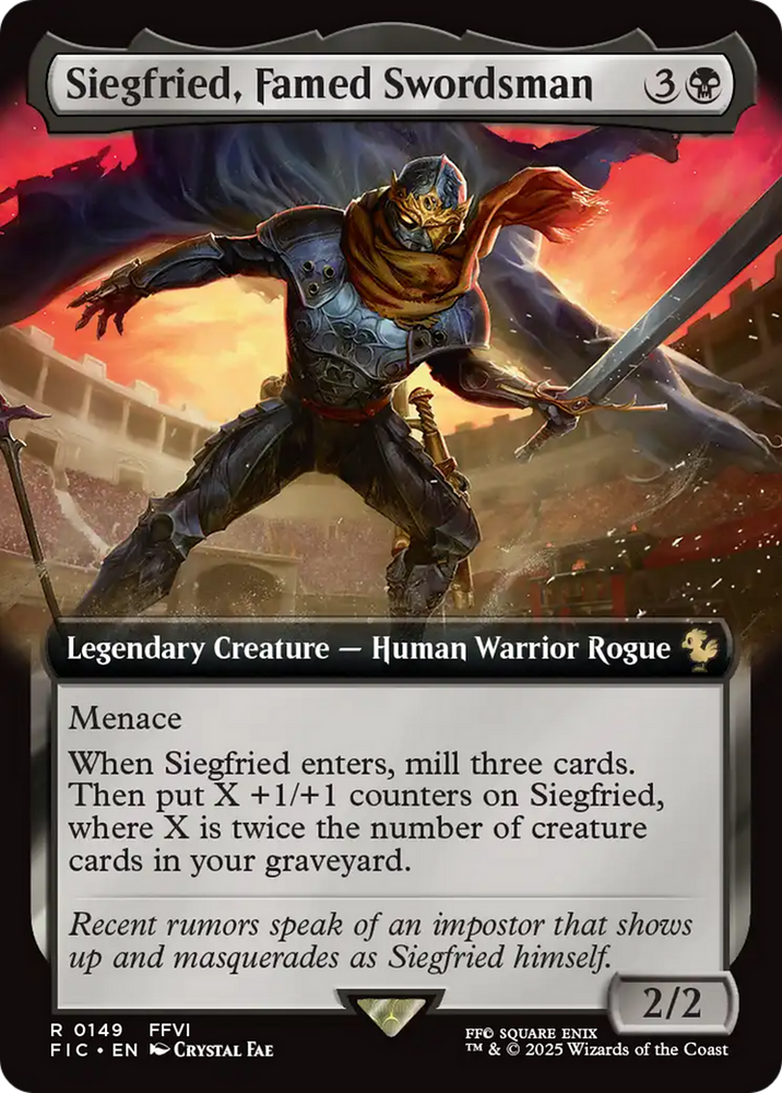 Siegfried, Famed Swordsman (Extended Art) [FINAL FANTASY Commander]