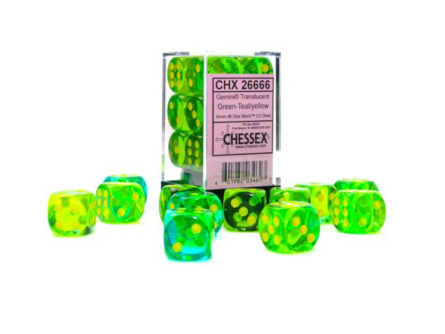 Chessex Dice (Gemini) 12d6 (16mm)