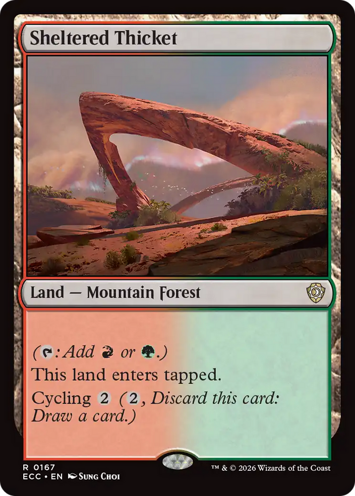Sheltered Thicket [Lorwyn Eclipsed Commander]