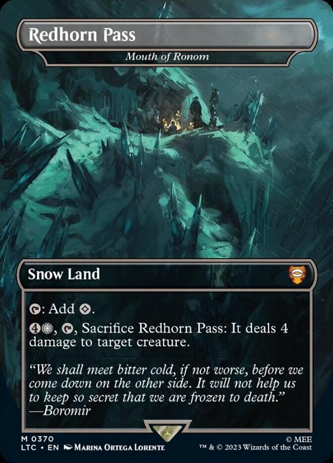 Mouth of Ronom - Redhorn Pass (Borderless) [The Lord of the Rings: Tales of Middle-Earth Commander]