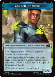 Wall // Council of Reeds Double-Sided Token [Marvel Super Heroes Commander Tokens]