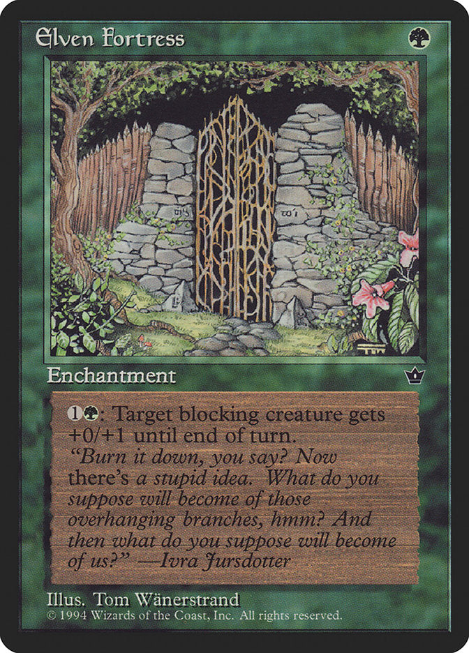 Elven Fortress (Tom Wanerstrand) [Fallen Empires]