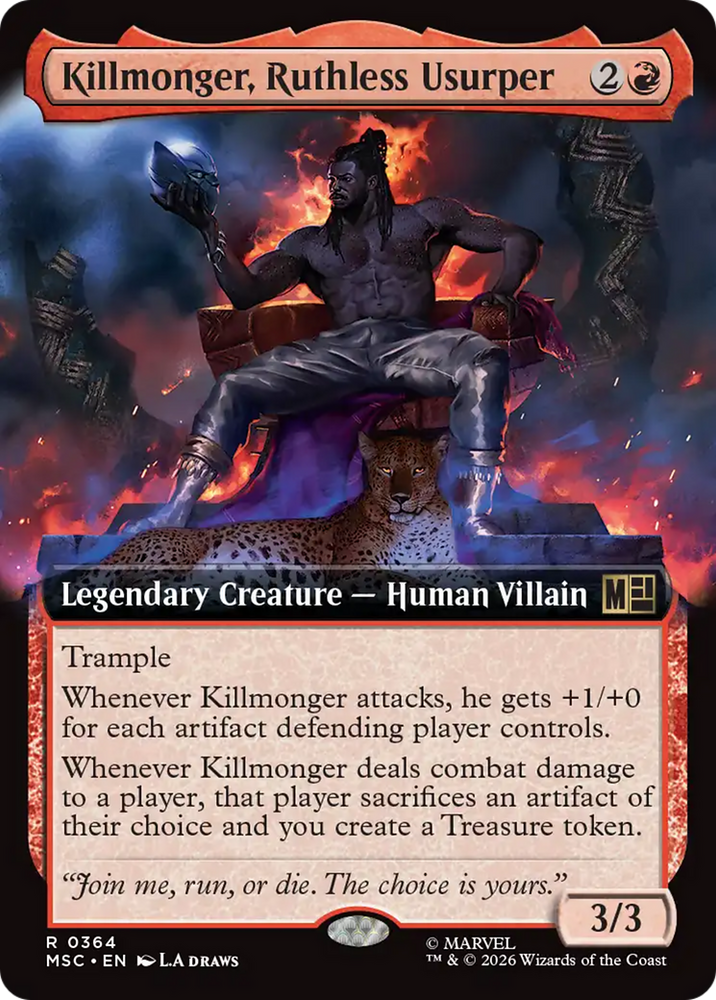Killmonger, Ruthless Usurper (Extended Art) [Marvel Super Heroes Commander]