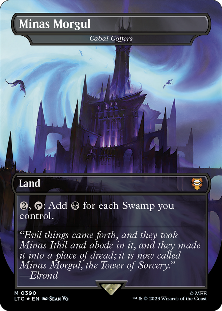 Minas Morgul - Cabal Coffers (Borderless) (Surge Foil Realms and Relics) [The Lord of the Rings: Tales of Middle-Earth Commander]