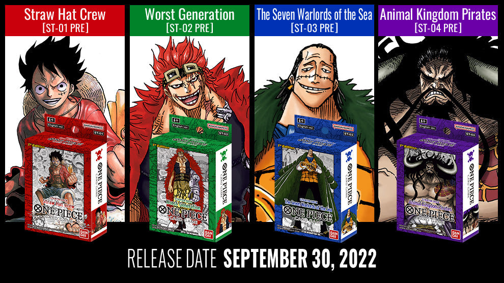 One Piece TCG - Starter Deck 01-04 (Super Pre-Release Version) *LIMIT 1 OF EACH DECKS*