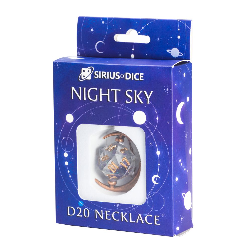 Sirius Dice – Night Sky D20 Necklace
