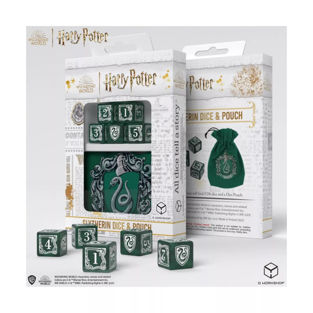 Q Workshop - Harry Potter Slytherin Dice and Pouch